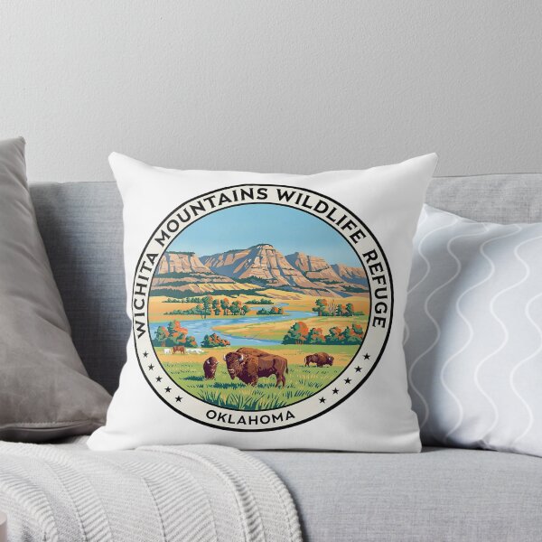 Item preview, Wichita Mountains Wildlife Refuge Oklahoma - Scenic Nature Travel Poster USA designed and sold by inkNext.