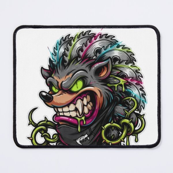 Item preview, Evil Hedgehog Sawblade Spikes Monster Character designed and sold by TeeDesignMaster.