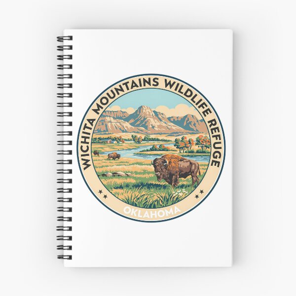 Item preview, Wichita Mountains Wildlife Refuge Oklahoma - Scenic Nature Travel Poster USA designed and sold by inkNext.