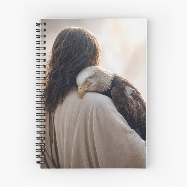 Item preview, Jesus Holding a Sick Bald Eagle designed and sold by Maria Dryfhout.