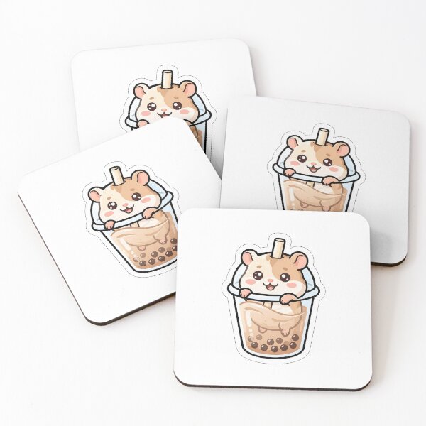 Item preview, Brown Sugar Boba Hamster - Cute Bubble Tea Animal Sticker designed and sold by SimpleP.