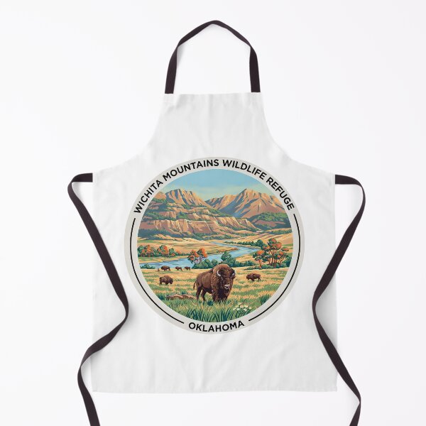 Item preview, Wichita Mountains Wildlife Refuge Oklahoma - Scenic Nature Travel Poster USA designed and sold by inkNext.