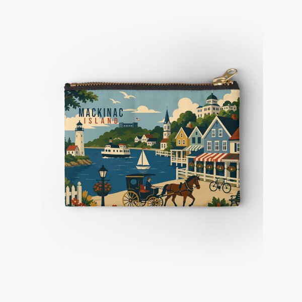 Item preview, Mackinac Island Travel Poster designed and sold by rogue-design.