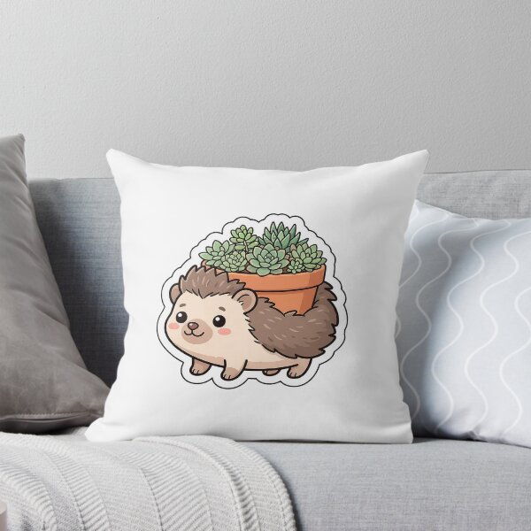 Item preview, Prickly Little Succulent Hedgehog - Cute Plant Animal Sticker designed and sold by SimpleP.