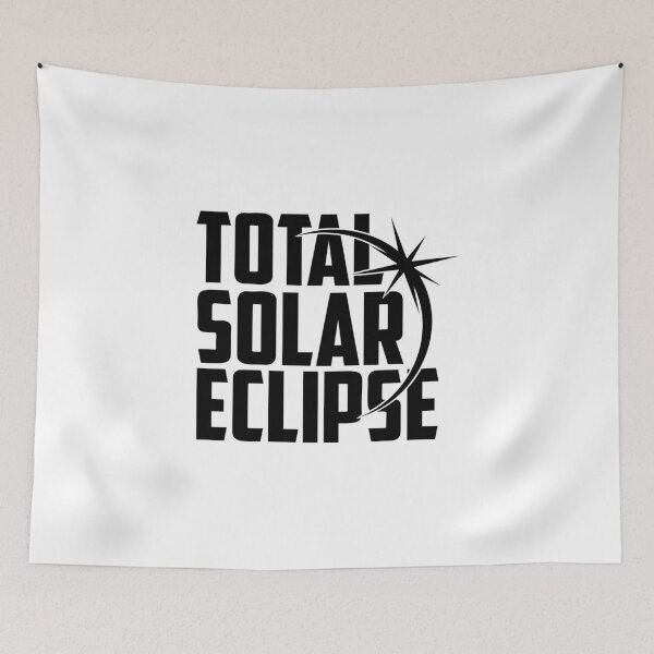 Item preview, Total Solar Eclipse – Minimal Sun and Moon Silhouette Design designed and sold by EmeraldeaArt.