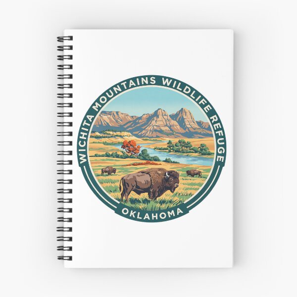 Item preview, Wichita Mountains Wildlife Refuge Oklahoma - Scenic Nature Travel Poster USA designed and sold by inkNext.