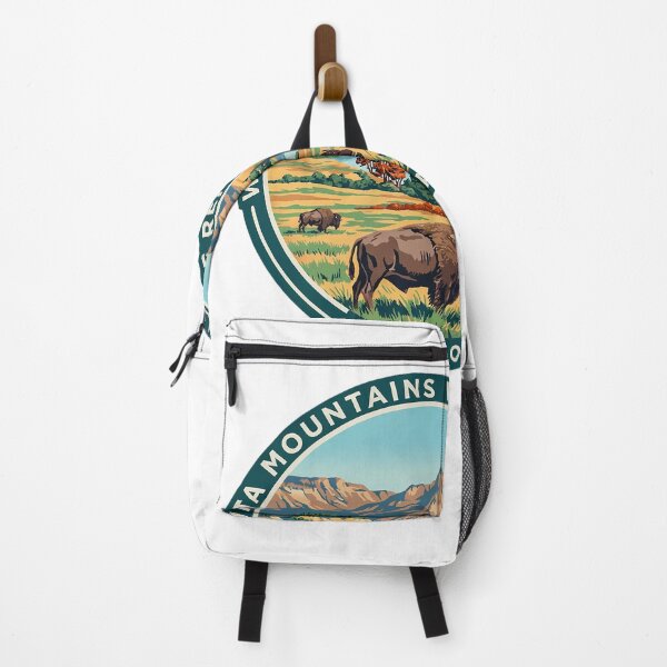 Item preview, Wichita Mountains Wildlife Refuge Oklahoma - Scenic Nature Travel Poster USA designed and sold by inkNext.