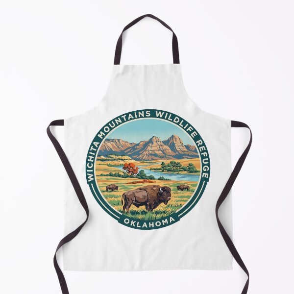 Item preview, Wichita Mountains Wildlife Refuge Oklahoma - Scenic Nature Travel Poster USA designed and sold by inkNext.