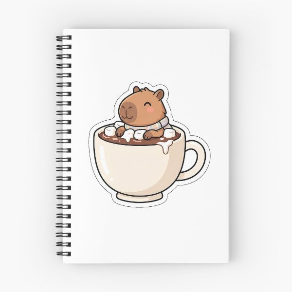 Item preview, Hot Cocoa Capybara - Cozy Marshmallow Bath Sticker designed and sold by SimpleP.
