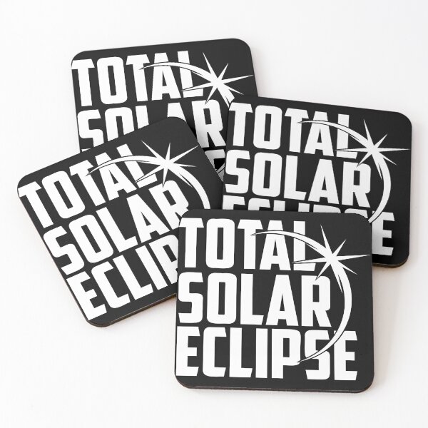 Item preview, Total Solar Eclipse – Minimal Sun and Moon Silhouette White Design designed and sold by EmeraldeaArt.