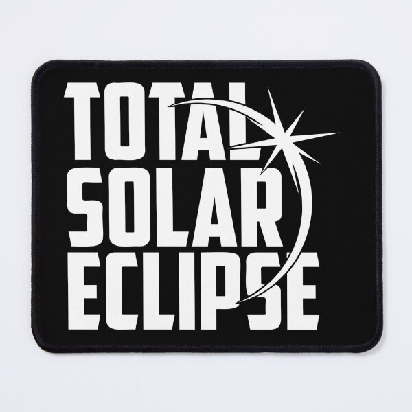 Item preview, Total Solar Eclipse – Minimal Sun and Moon Silhouette White Design designed and sold by EmeraldeaArt.