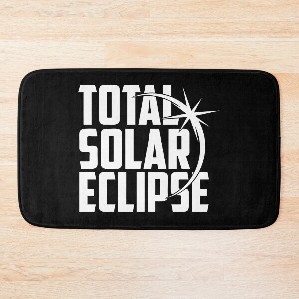 Item preview, Total Solar Eclipse – Minimal Sun and Moon Silhouette White Design designed and sold by EmeraldeaArt.