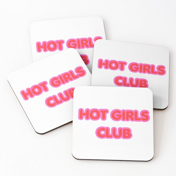 Item preview, Hot Girls Club - Aesthetic Trendy Pink Typography designed and sold by NotYourClub.