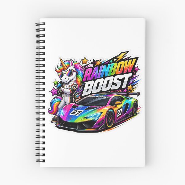 Item preview, Rainbow Boost Kawaii Racing Sticker PNG | Cute Unicorn Sports Car Graphic | Colorful Retro Streetwear Decal | Car Lover Gift designed and sold by Stylestickers55.