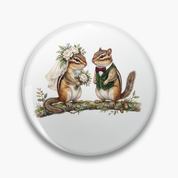 Item preview, Chipmunk Wedding Couple Art designed and sold by Roy & Tiffany.