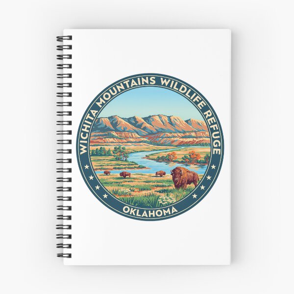 Item preview, Wichita Mountains Wildlife Refuge Oklahoma - Scenic Nature Travel Poster USA designed and sold by inkNext.