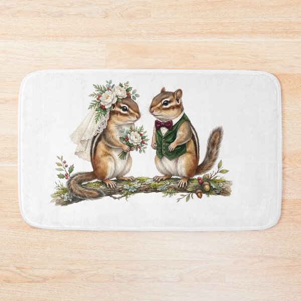 Item preview, Chipmunk Wedding Couple Art designed and sold by Roy & Tiffany.