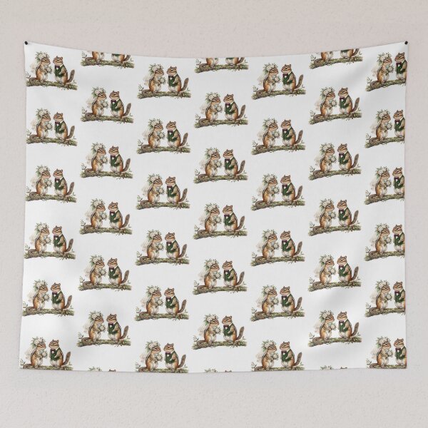 Item preview, Chipmunk Wedding Couple Art designed and sold by Roy & Tiffany.