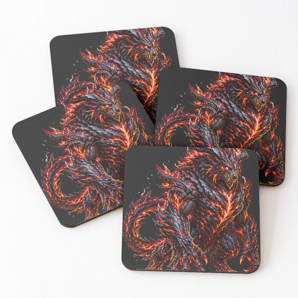 Item preview, Magma Beast Guardian – Epic Volcanic Monster Fantasy designed and sold by Origamoart.