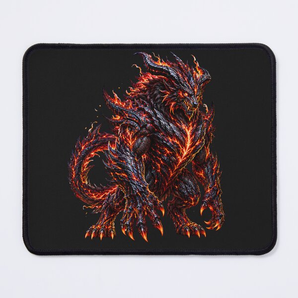 Item preview, Magma Beast Guardian – Epic Volcanic Monster Fantasy designed and sold by Origamoart.