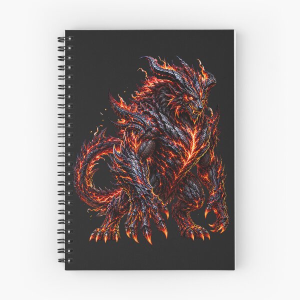 Item preview, Magma Beast Guardian – Epic Volcanic Monster Fantasy designed and sold by Origamoart.