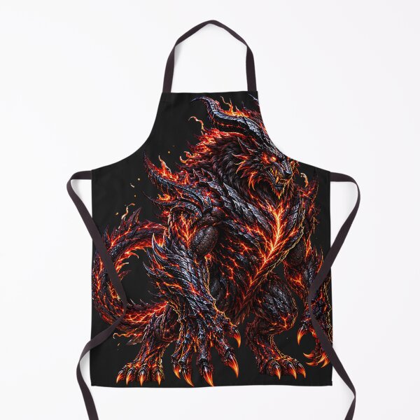 Item preview, Magma Beast Guardian – Epic Volcanic Monster Fantasy designed and sold by Origamoart.