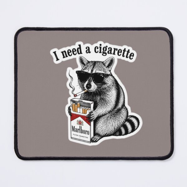 Item preview, Smoking Raccoon designed and sold by Beverleysprings.