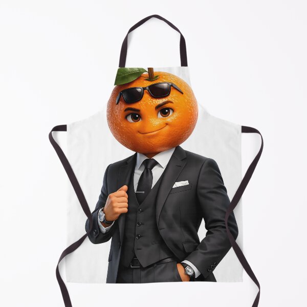 Item preview, Cute Gentleman Orange Kawaii Fruit Cartoon Sticker for T-Shirts, Mugs and Gifts designed and sold by TinyWeird.
