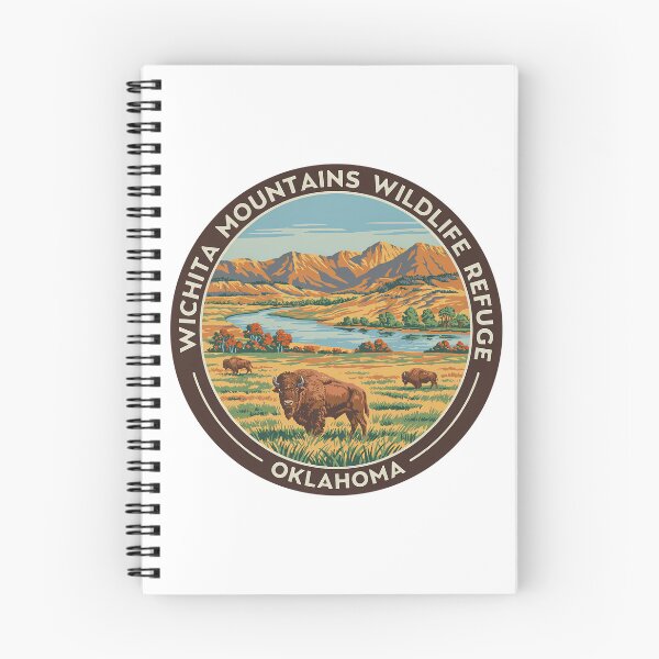Item preview, Wichita Mountains Wildlife Refuge Oklahoma - Scenic Nature Travel Poster USA designed and sold by inkNext.