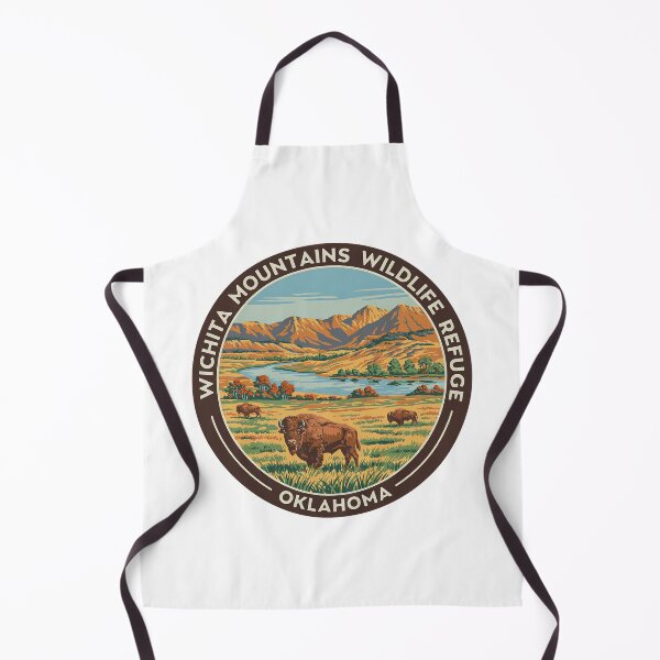 Item preview, Wichita Mountains Wildlife Refuge Oklahoma - Scenic Nature Travel Poster USA designed and sold by inkNext.