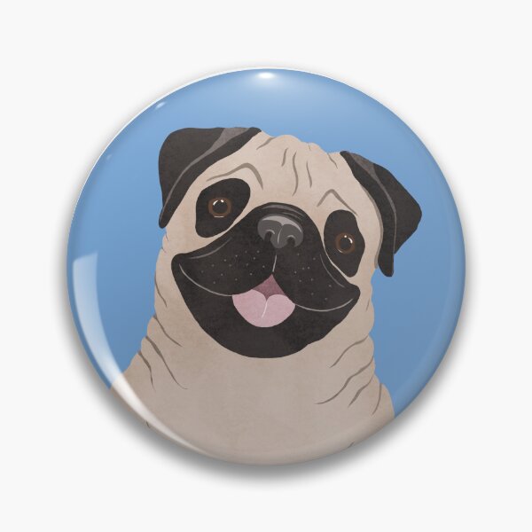 Item preview, Pug portrait designed and sold by LeahIngledew.