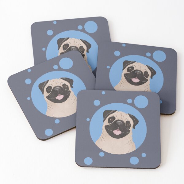 Item preview, Pug portrait designed and sold by LeahIngledew.