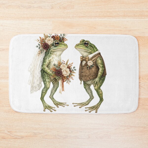 Item preview, Frog Wedding Couple Art designed and sold by Roy & Tiffany.