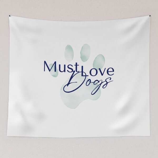 Item preview, Must Love Dogs Paw Print Watercolor Design designed and sold by OlyvieArt.
