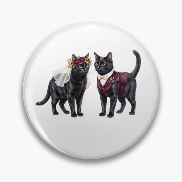 Item preview, Black Cat Wedding Couple designed and sold by Roy & Tiffany.
