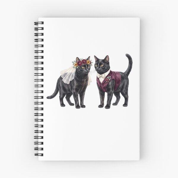 Item preview, Black Cat Wedding Couple designed and sold by Roy & Tiffany.