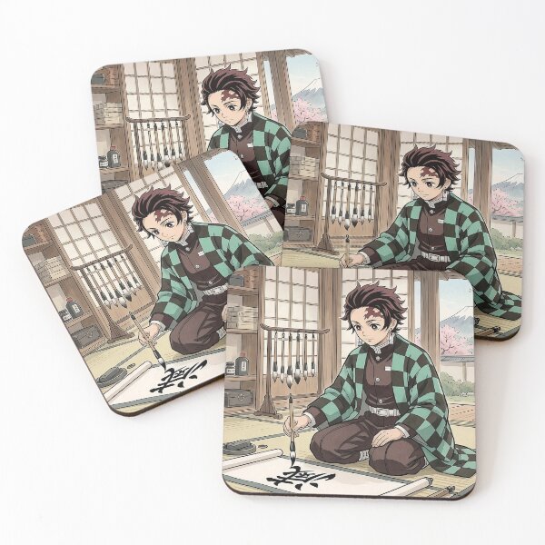 Item preview, Tanjiro Kamado: The Art of Calligraphy and the Family Bond designed and sold by StyleArtStudio.