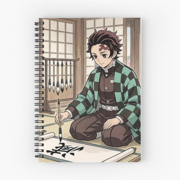 Item preview, Tanjiro Kamado: The Art of Calligraphy and the Family Bond designed and sold by StyleArtStudio.