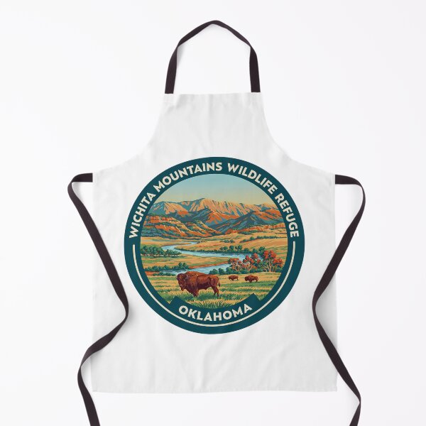 Item preview, Wichita Mountains Wildlife Refuge Oklahoma - Scenic Nature Travel Poster USA designed and sold by inkNext.