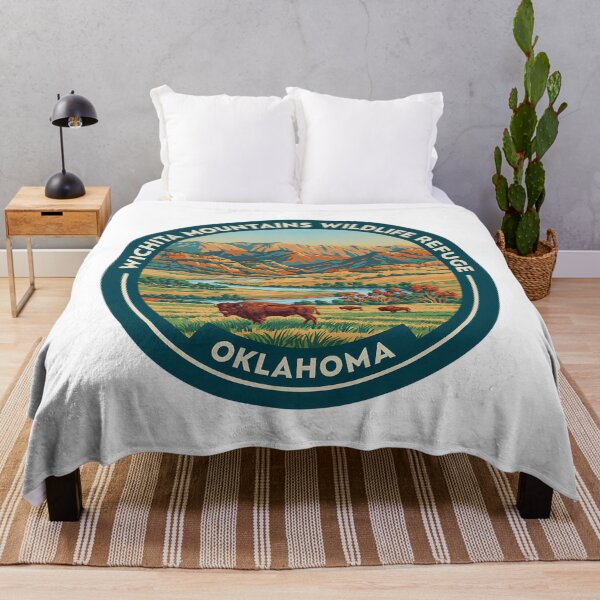 Item preview, Wichita Mountains Wildlife Refuge Oklahoma - Scenic Nature Travel Poster USA designed and sold by inkNext.