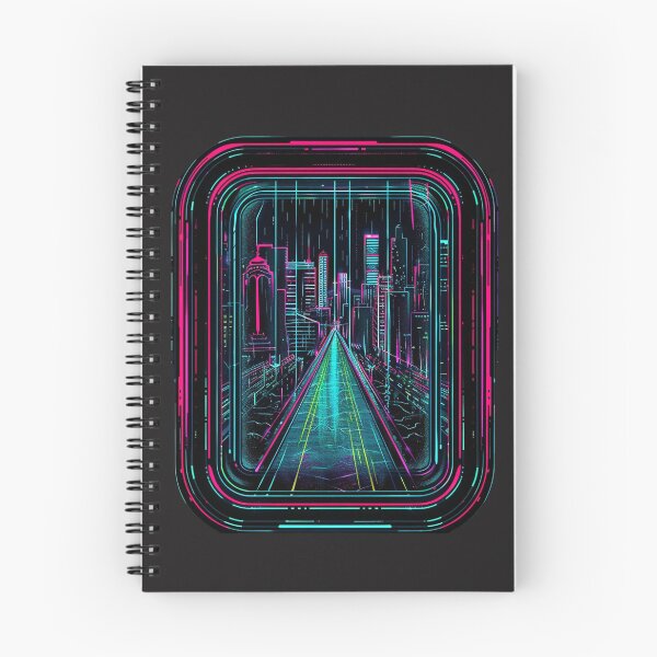 Item preview, window to the neon night designed and sold by RetroWaveArtCo.