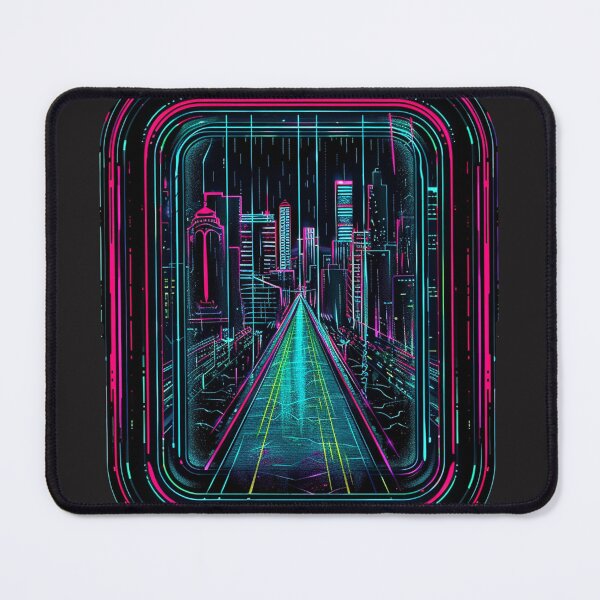 Item preview, window to the neon night designed and sold by RetroWaveArtCo.
