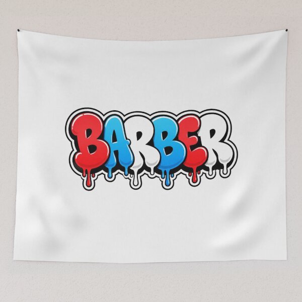 Item preview, Barber Graffiti Bubble Font Urban Streetwear Art designed and sold by Barber MD Culture.