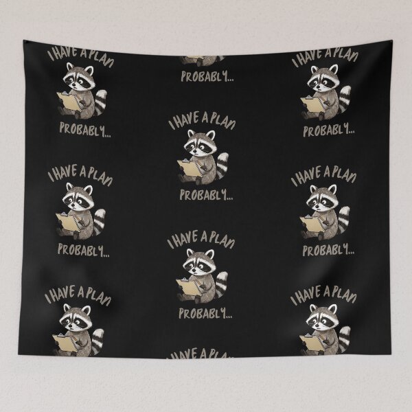 Item preview, I Have a Plan Probably Funny ADHD Racoon designed and sold by T-version.