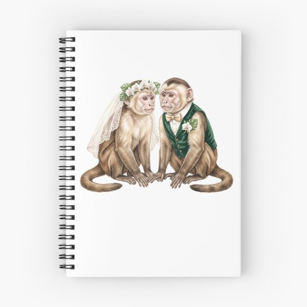 Item preview, Monkey Wedding Couple Art designed and sold by Roy & Tiffany.