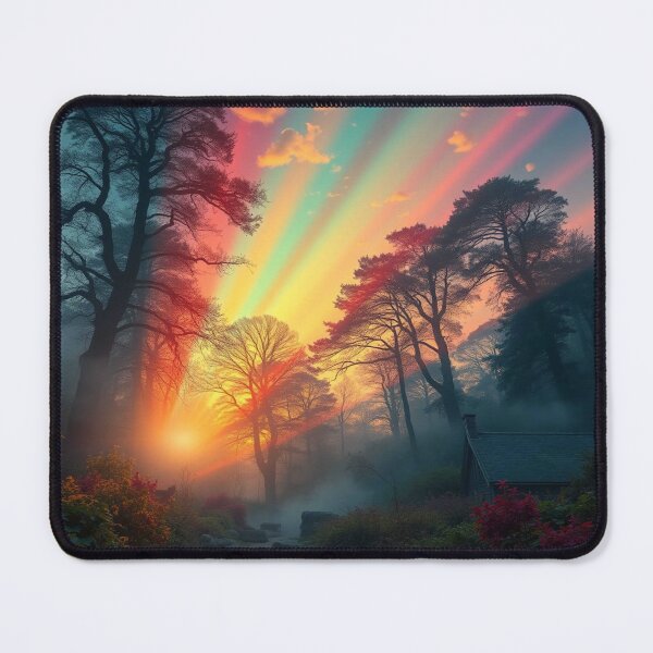 Item preview, Forest‑Sunrise Magic – Mist Light Glow designed and sold by FotoworldEdel.