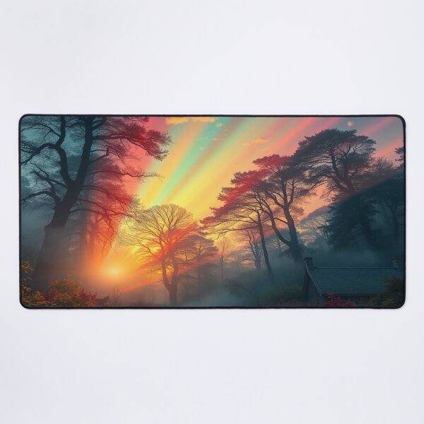 Item preview, Forest‑Sunrise Magic – Mist Light Glow designed and sold by FotoworldEdel.