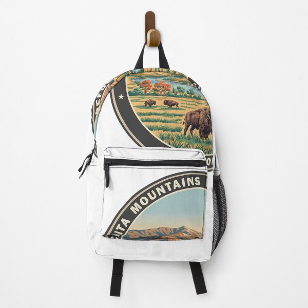 Item preview, Wichita Mountains Wildlife Refuge Oklahoma - Scenic Nature Travel Poster USA designed and sold by inkNext.