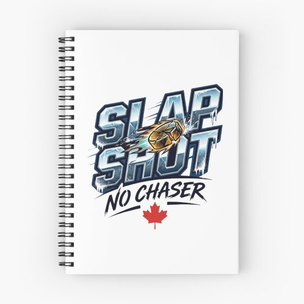 Item preview, Slap Shot No Chaser — Funny Canadian Hockey T-Shirt | Bold Hockey Graphic Tee designed and sold by Canadian Spirit.