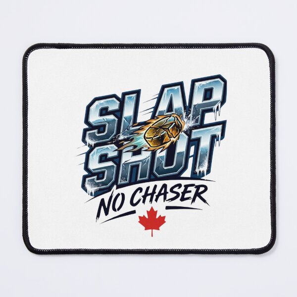 Item preview, Slap Shot No Chaser — Funny Canadian Hockey T-Shirt | Bold Hockey Graphic Tee designed and sold by Canadian Spirit.